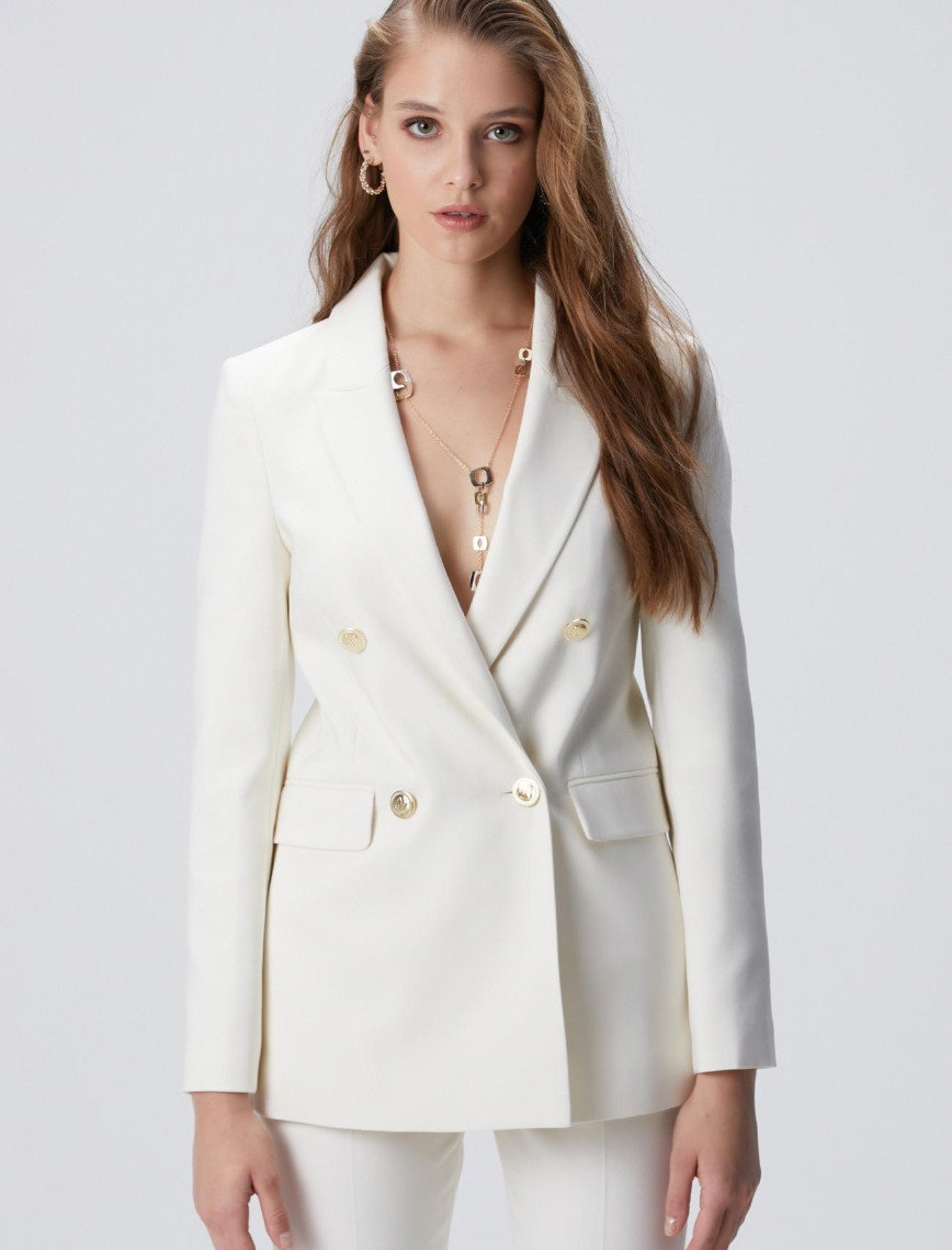 Network Kadın Kırık Beyaz Kruvaze Ceket Network Kadın Kırık Beyaz Kruvaze Ceket