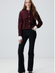 Network Kadın Vişne Yün Karışımlı Ceket Network Kadın Vişne Yün Karışımlı Ceket