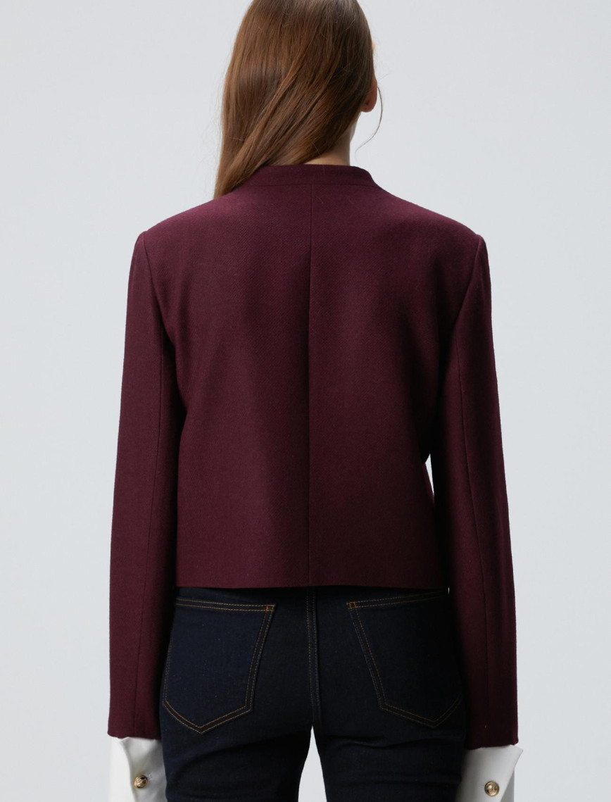 Network Kadın Vişne Yün Karışımlı Ceket Network Kadın Vişne Yün Karışımlı Ceket