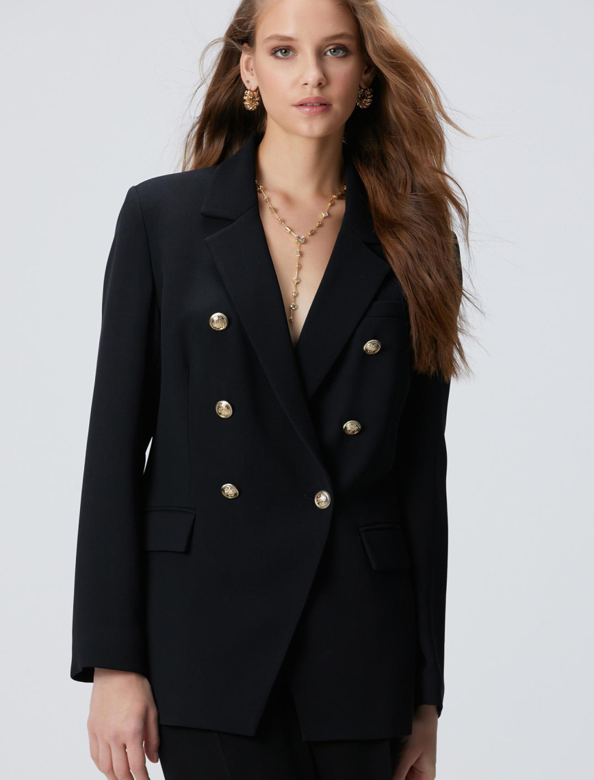 Network Kadın Siyah Blazer Ceket Network Kadın Siyah Blazer Ceket