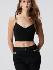 Network Kadın Siyah Aksesuarlı Triko Büstiyer Network Kadın Siyah Aksesuarlı Triko Büstiyer
