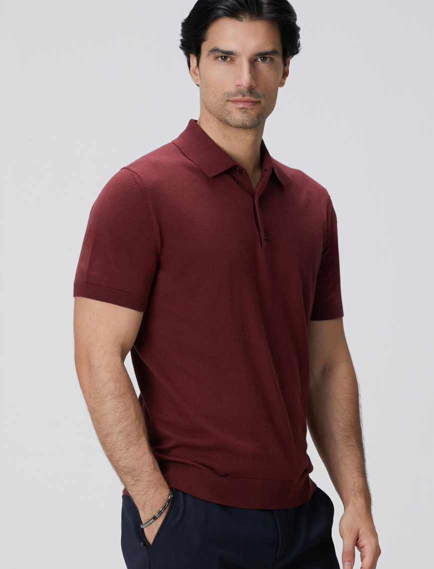 Network Erkek Bordo Basic Triko Kazak Network Erkek Bordo Basic Triko Kazak