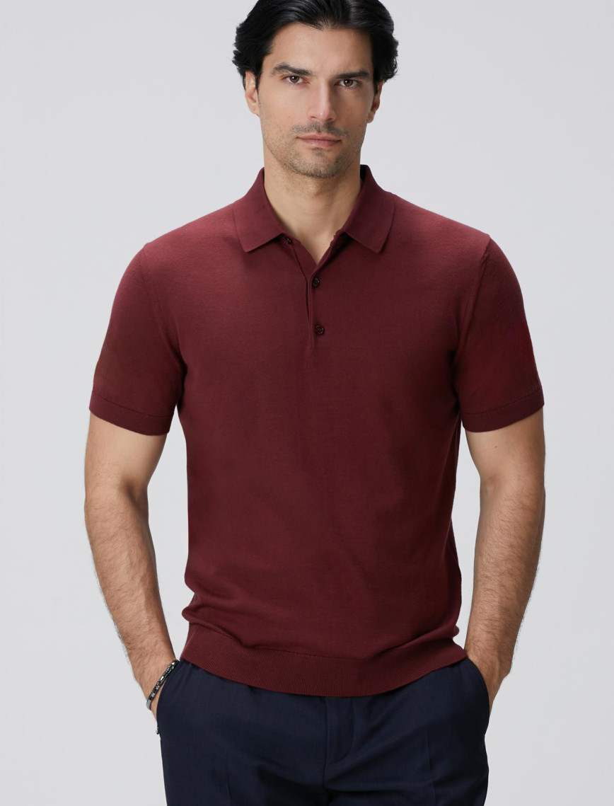 Network Erkek Bordo Basic Triko Kazak Network Erkek Bordo Basic Triko Kazak