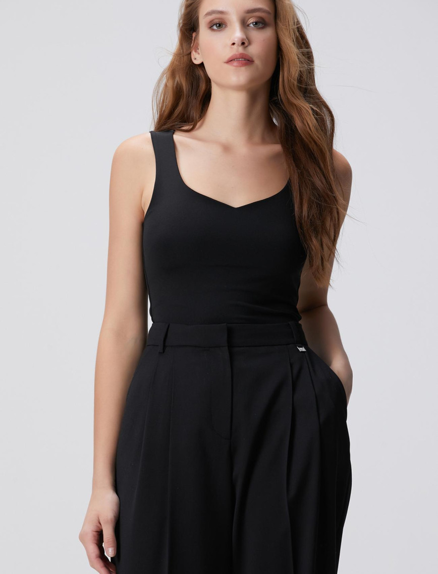 Network Kadın Kırık Beyaz Örme Atlet