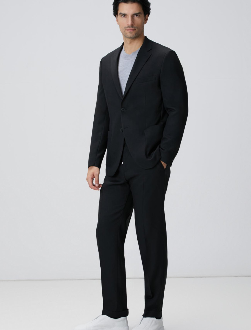 Network Erkek Gri Melanj Yün Karışımlı Triko Kazak Network Erkek Gri Melanj Yün Karışımlı Triko Kazak