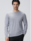 Network Erkek Gri Melanj Yün Karışımlı Triko Kazak Network Erkek Gri Melanj Yün Karışımlı Triko Kazak