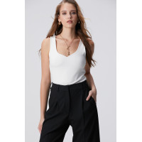 Network Kadın Kırık Beyaz Örme Atlet Network Kadın Kırık Beyaz Örme Atlet