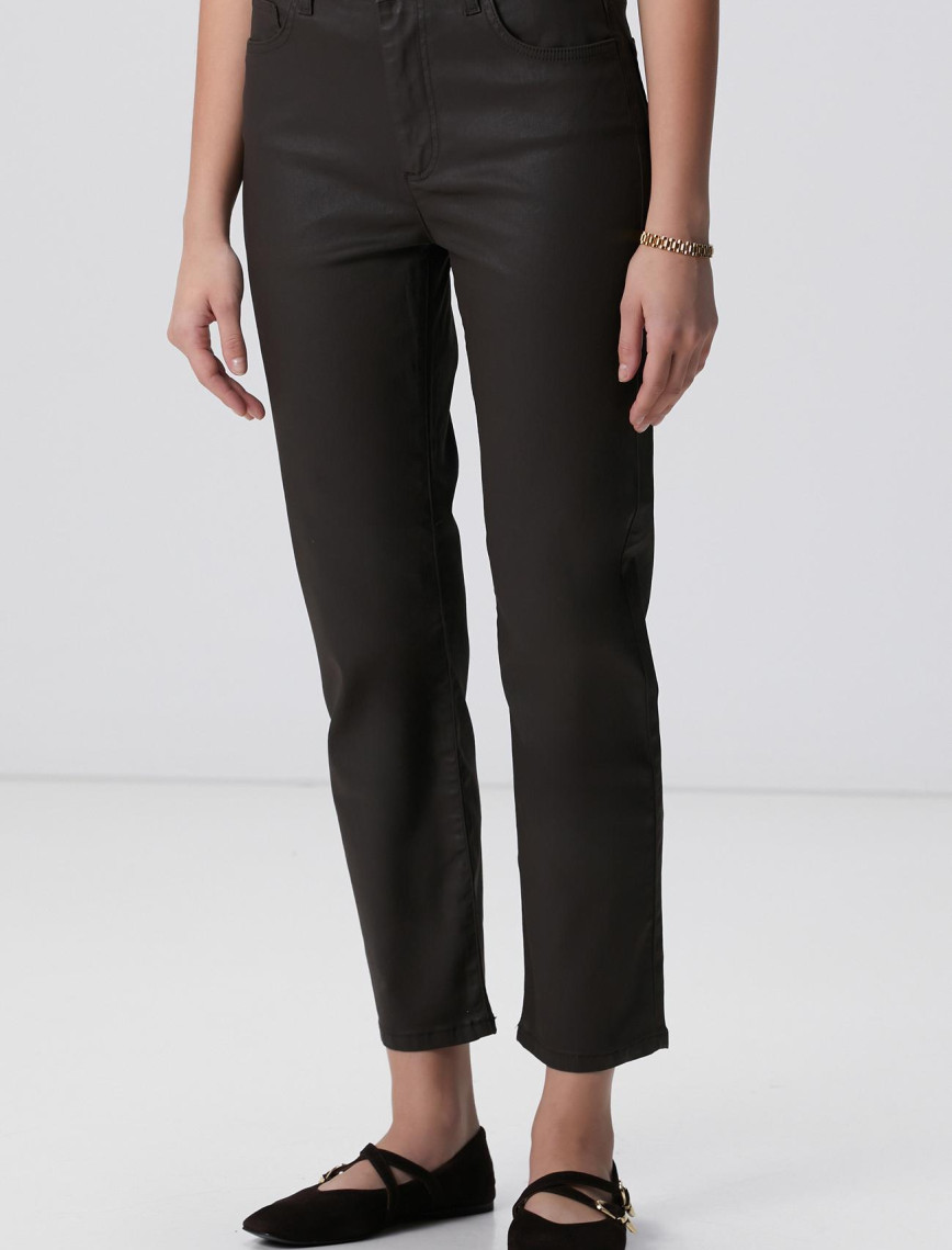 Network Kadın Koyu Kahverengi Denim Pantolon Network Kadın Koyu Kahverengi Denim Pantolon