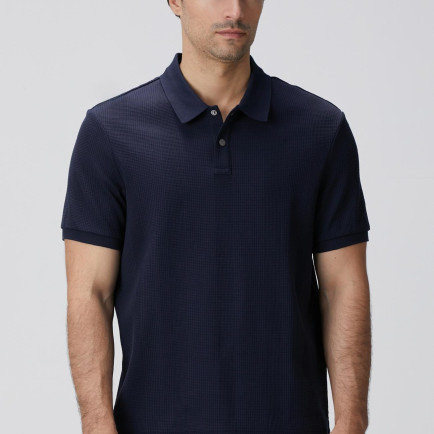 Network Erkek Lacivert Waffle Dokulu T-shirt Network Erkek Lacivert Waffle Dokulu T-shirt