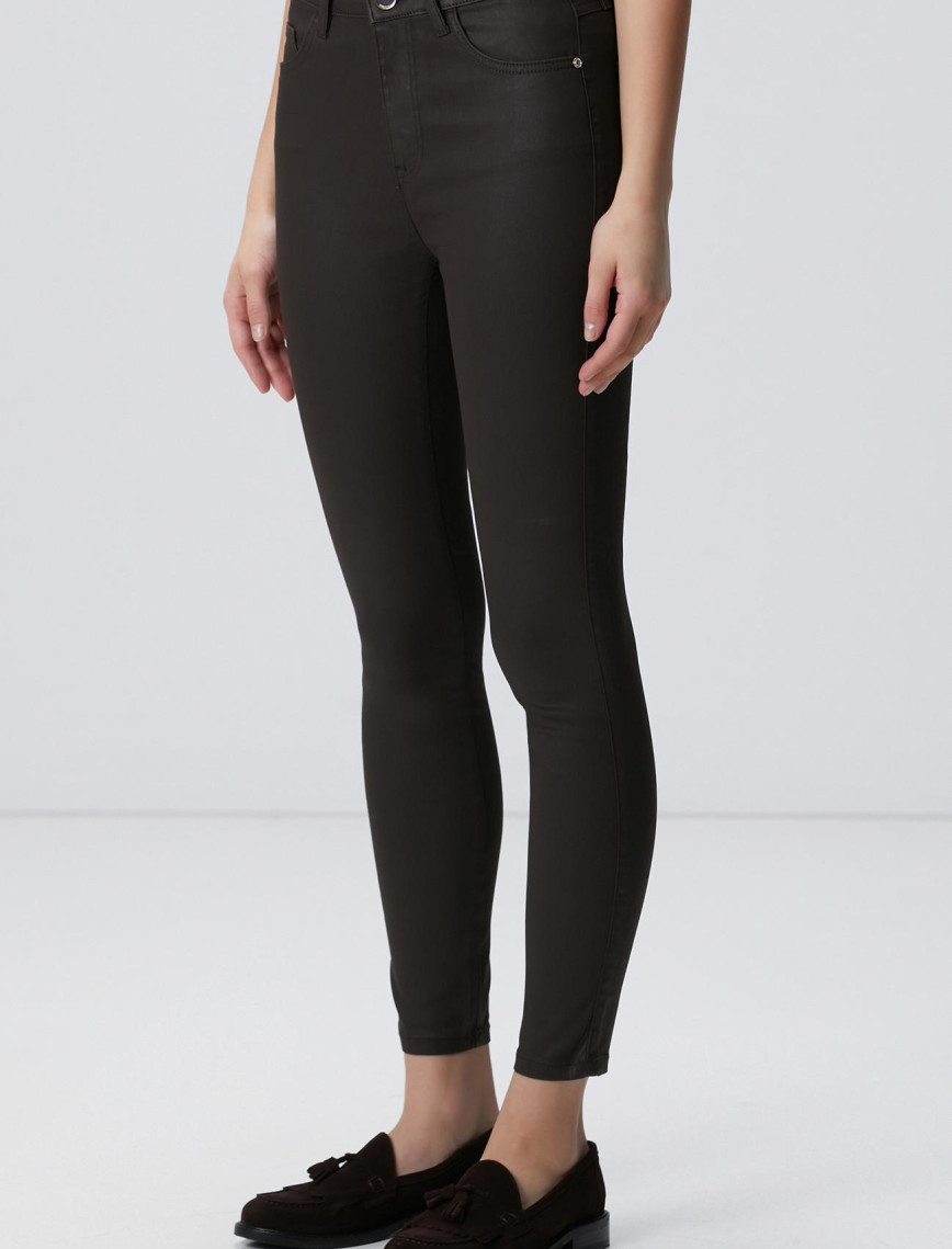 Network Kadın Koyu Kahverengi Denim Pantolon Network Kadın Koyu Kahverengi Denim Pantolon