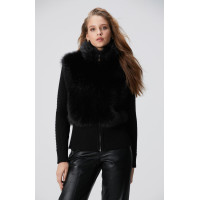 Network Kadın Kırık Beyaz Suni Kürk Detaylı Triko Mont Network Kadın Kırık Beyaz Suni Kürk Detaylı Triko Mont