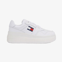 Tommy Jeans New Retro Basket Kadın Beyaz Sneaker Tommy Jeans New Retro Basket Kadın Beyaz Sneaker