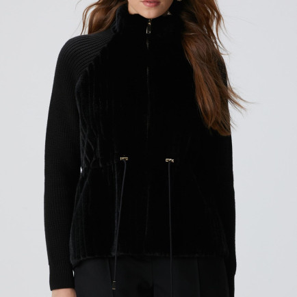 Network Kadın Siyah Suni Kürklü Mont Network Kadın Siyah Suni Kürklü Mont