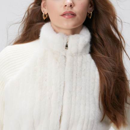 Network Kadın Suni Kürklü Triko Mont Network Kadın Suni Kürklü Triko Mont