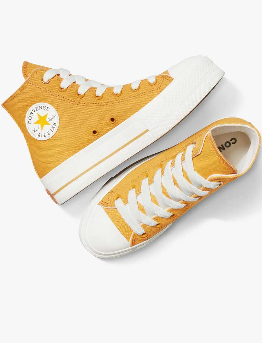 Converse Chuck Taylor All Star Lift Platform Kadın Sarı Sneaker Converse Chuck Taylor All Star Lift Platform Kadın Sarı Sneaker