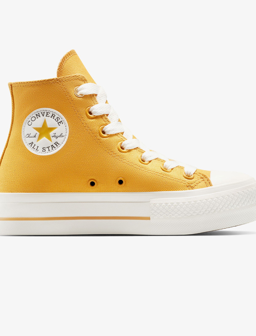 Converse Chuck Taylor All Star Lift Platform Kadın Sarı Sneaker Converse Chuck Taylor All Star Lift Platform Kadın Sarı Sneaker