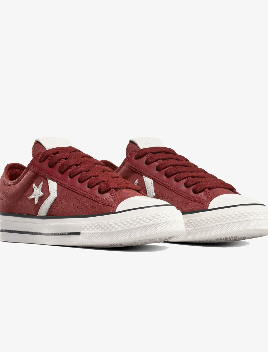 Converse Star Player 76 Suede Unisex Bordo Sneaker Converse Star Player 76 Suede Unisex Bordo Sneaker