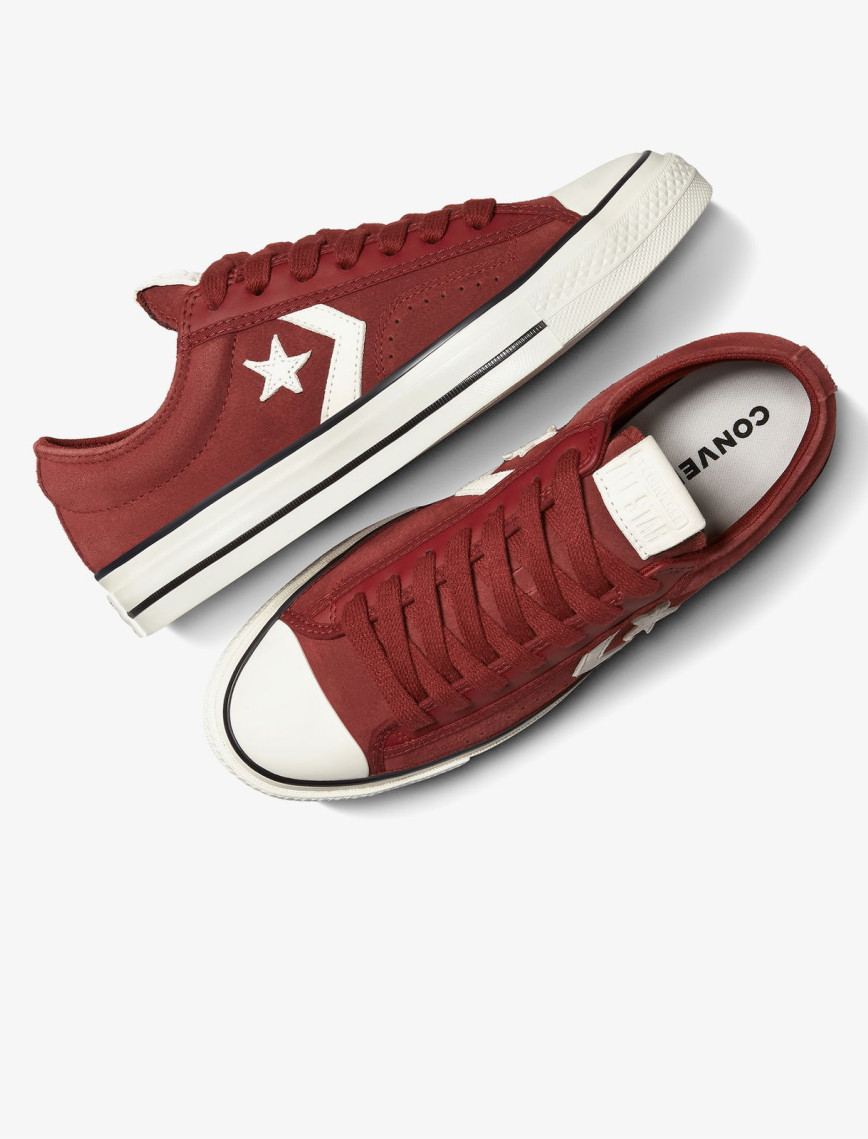 Converse Star Player 76 Suede Unisex Bordo Sneaker Converse Star Player 76 Suede Unisex Bordo Sneaker
