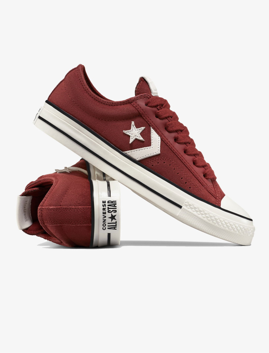 Converse Star Player 76 Suede Unisex Bordo Sneaker Converse Star Player 76 Suede Unisex Bordo Sneaker