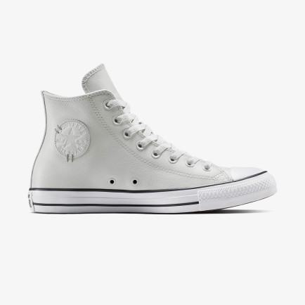 Converse Chuck Taylor All Star Leather Unisex Gri Sneaker
