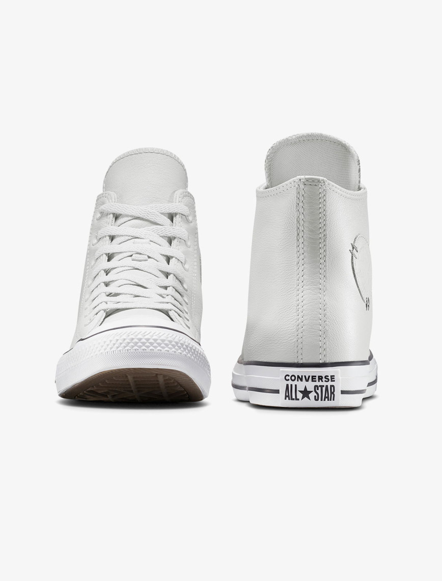 Converse Chuck Taylor All Star Leather Unisex Gri Sneaker Converse Chuck Taylor All Star Leather Unisex Gri Sneaker