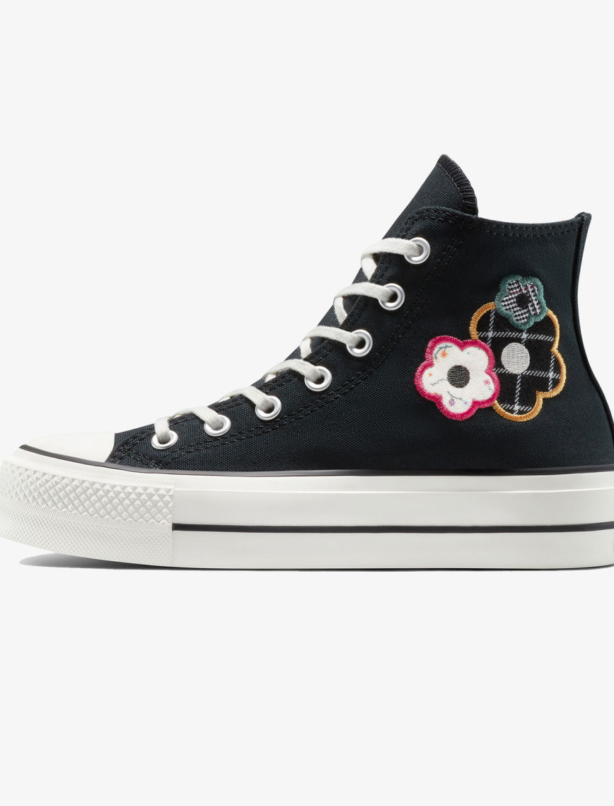 Converse Chuck Taylor All Star Lift Platform Floral Kadın Siyah Sneaker Converse Chuck Taylor All Star Lift Platform Floral Kadın Siyah Sneaker