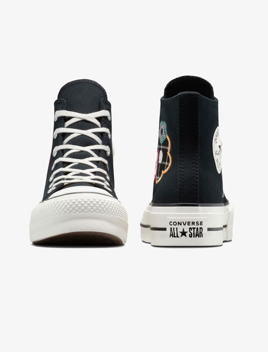 Converse Chuck Taylor All Star Lift Platform Floral Kadın Siyah Sneaker Converse Chuck Taylor All Star Lift Platform Floral Kadın Siyah Sneaker
