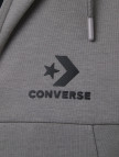 Converse Star Chevron Baskılı Erkek Regular Fit Gri Hoodie