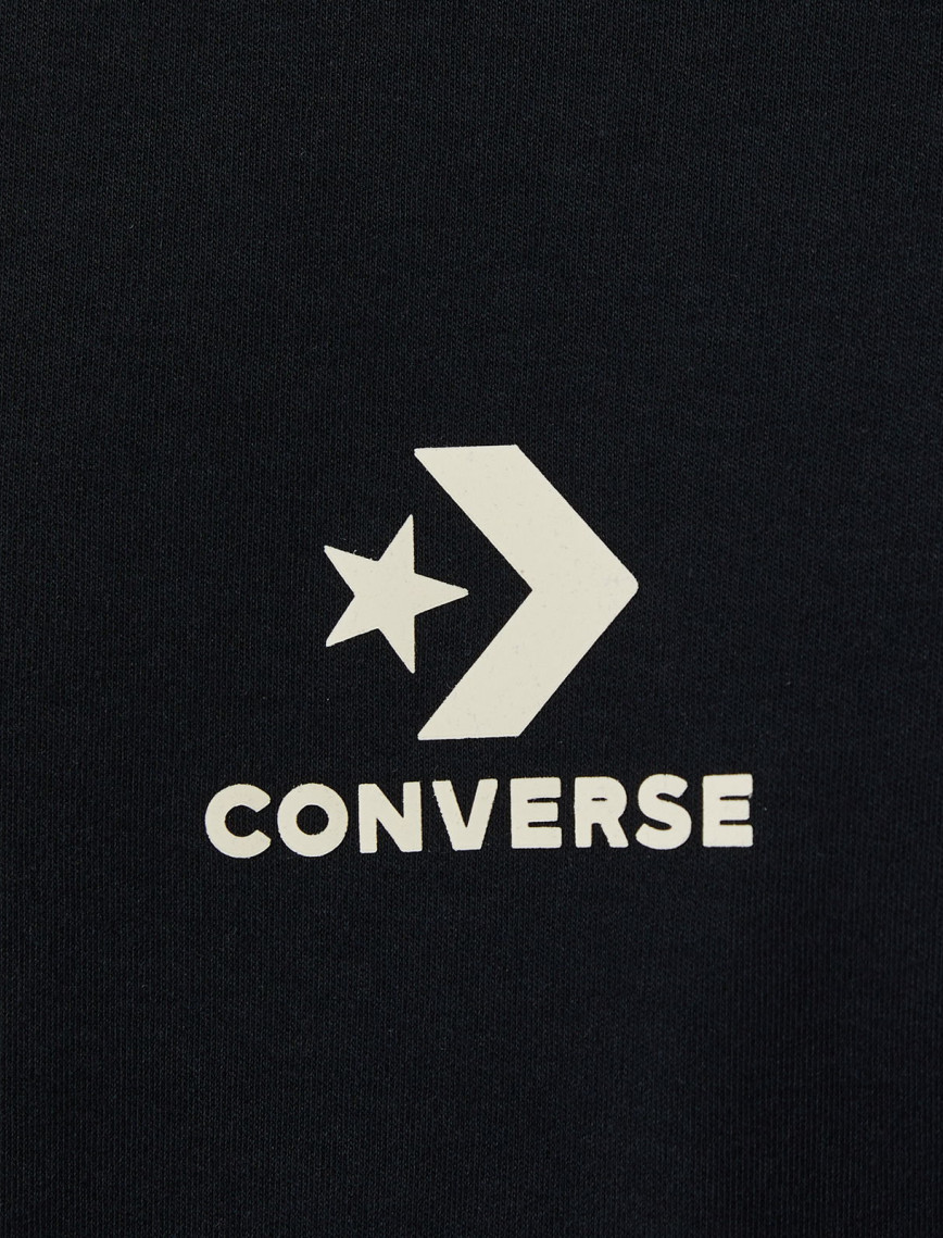 Converse Star Chevron Baskılı Erkek Oversize Fit Siyah T-Shirt Converse Star Chevron Baskılı Erkek Oversize Fit Siyah T-Shirt