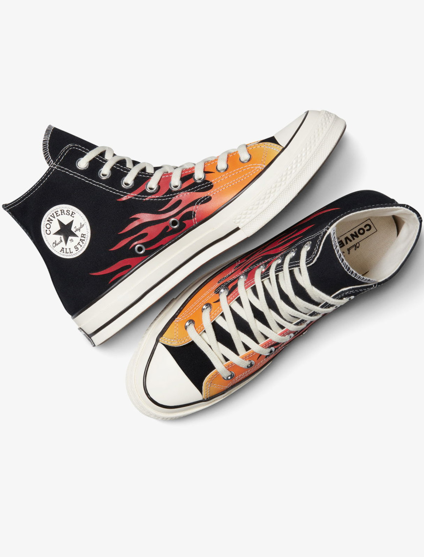 Converse Chuck 70 Fire Unisex Siyah Sneaker Converse Chuck 70 Fire Unisex Siyah Sneaker