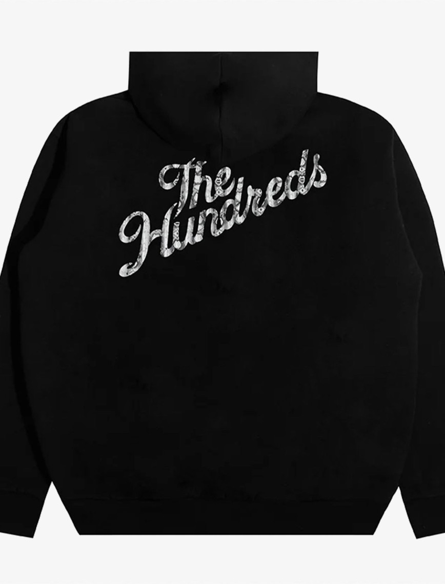 The Hundreds Snake Slant Pullover Erkek Siyah Hoodie