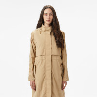 Lacoste Kadın Kapüşonlu Bej Mont