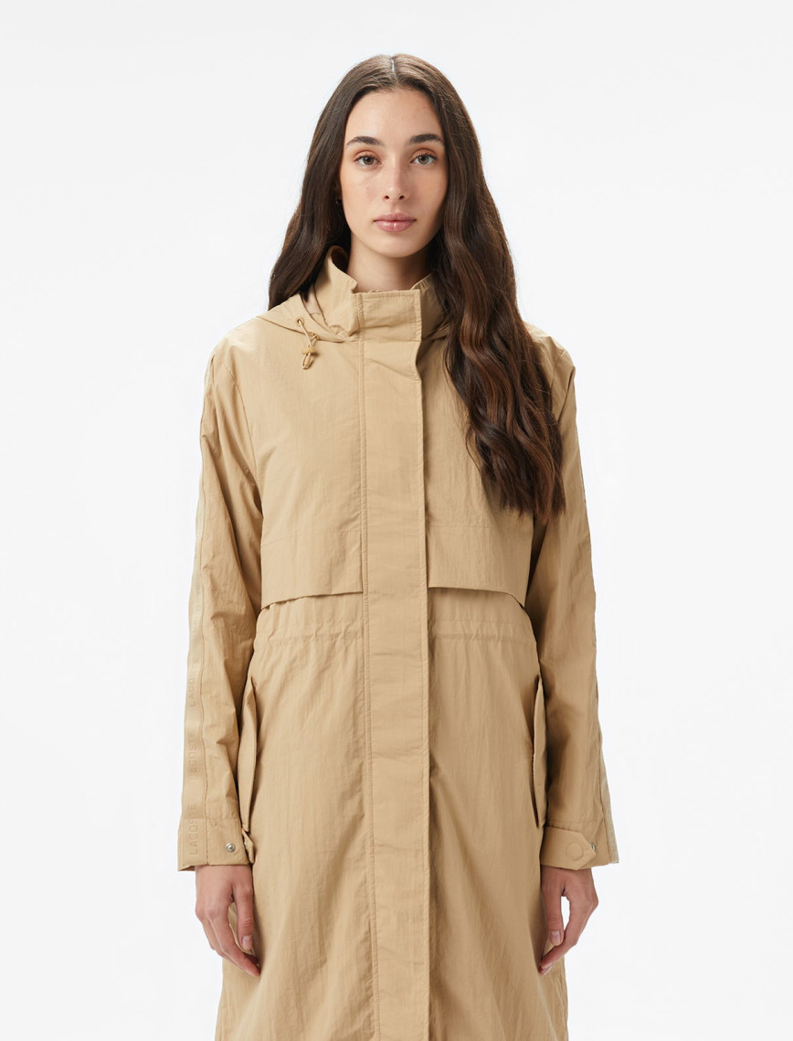 Lacoste Kadın Kapüşonlu Bej Mont Lacoste Kadın Kapüşonlu Bej Mont