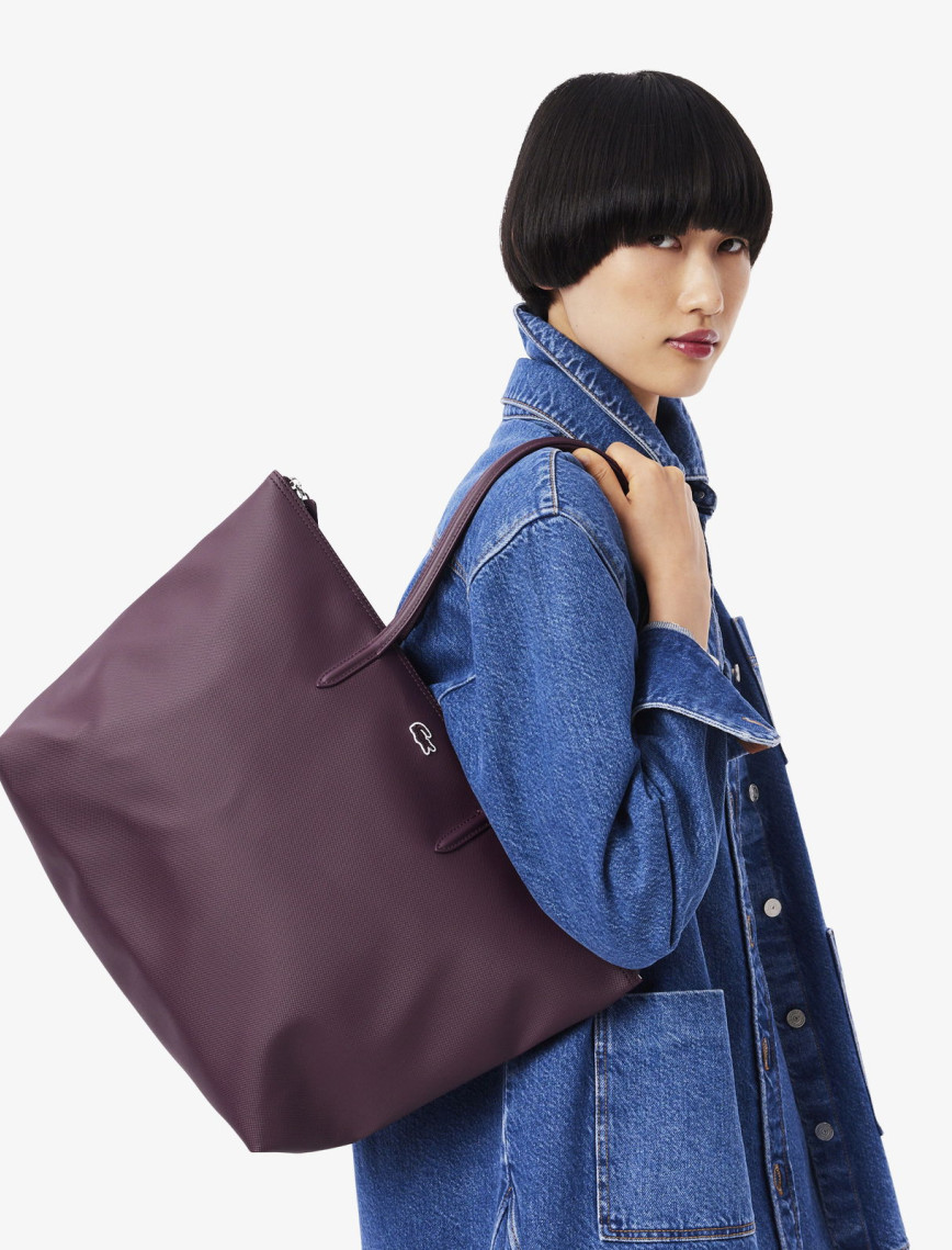 Lacoste Large L.12.12 Kadın Bordo Omuz Çantası