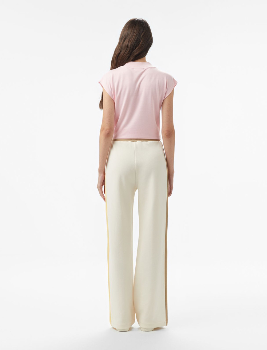 Lacoste Kadın Straight Fit Renk Bloklu Krem Eşofman Altı Lacoste Kadın Straight Fit Renk Bloklu Krem Eşofman Altı