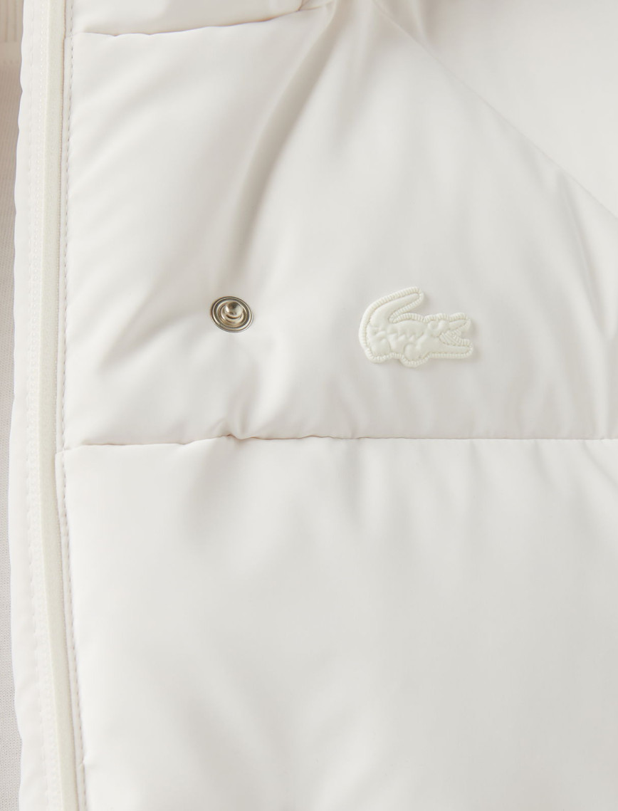 Lacoste Kadın Kapüşonlu Beyaz Yelek Lacoste Kadın Kapüşonlu Beyaz Yelek