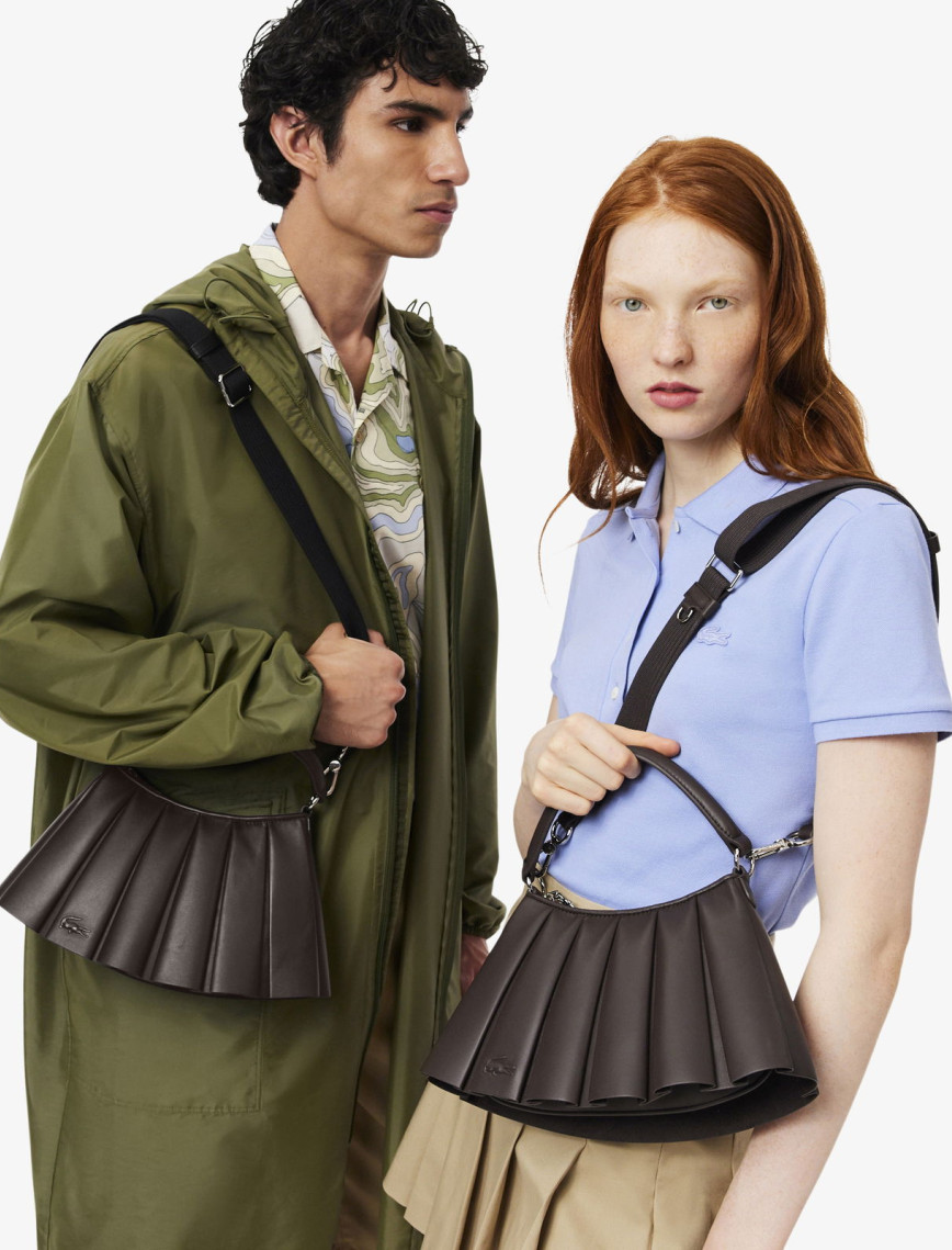 Lacoste Small Lenglen Kadın Deri Koyu Kahverengi Omuz Çantası Lacoste Small Lenglen Kadın Deri Koyu Kahverengi Omuz Çantası