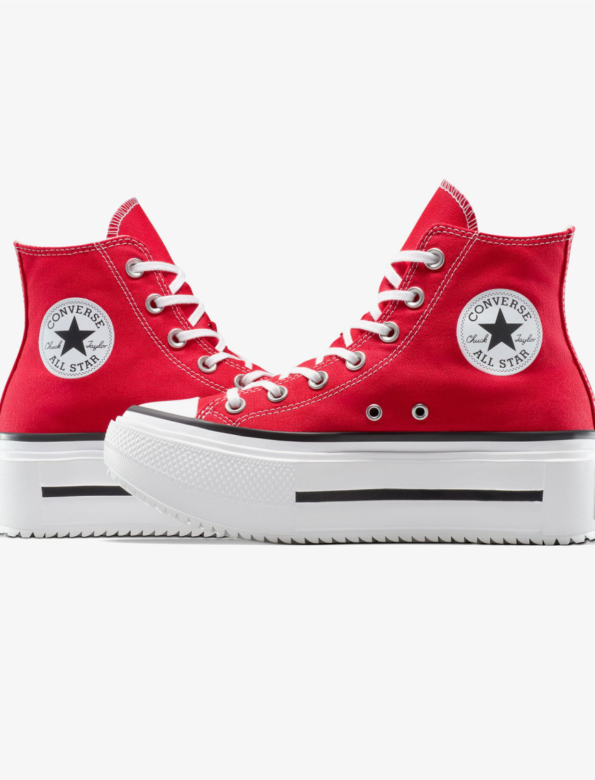Converse Chuck Taylor All Star Lift Double Stack Platform Unisex Kırmızı Sneaker Converse Chuck Taylor All Star Lift Double Stack Platform Unisex Kırmızı Sneaker