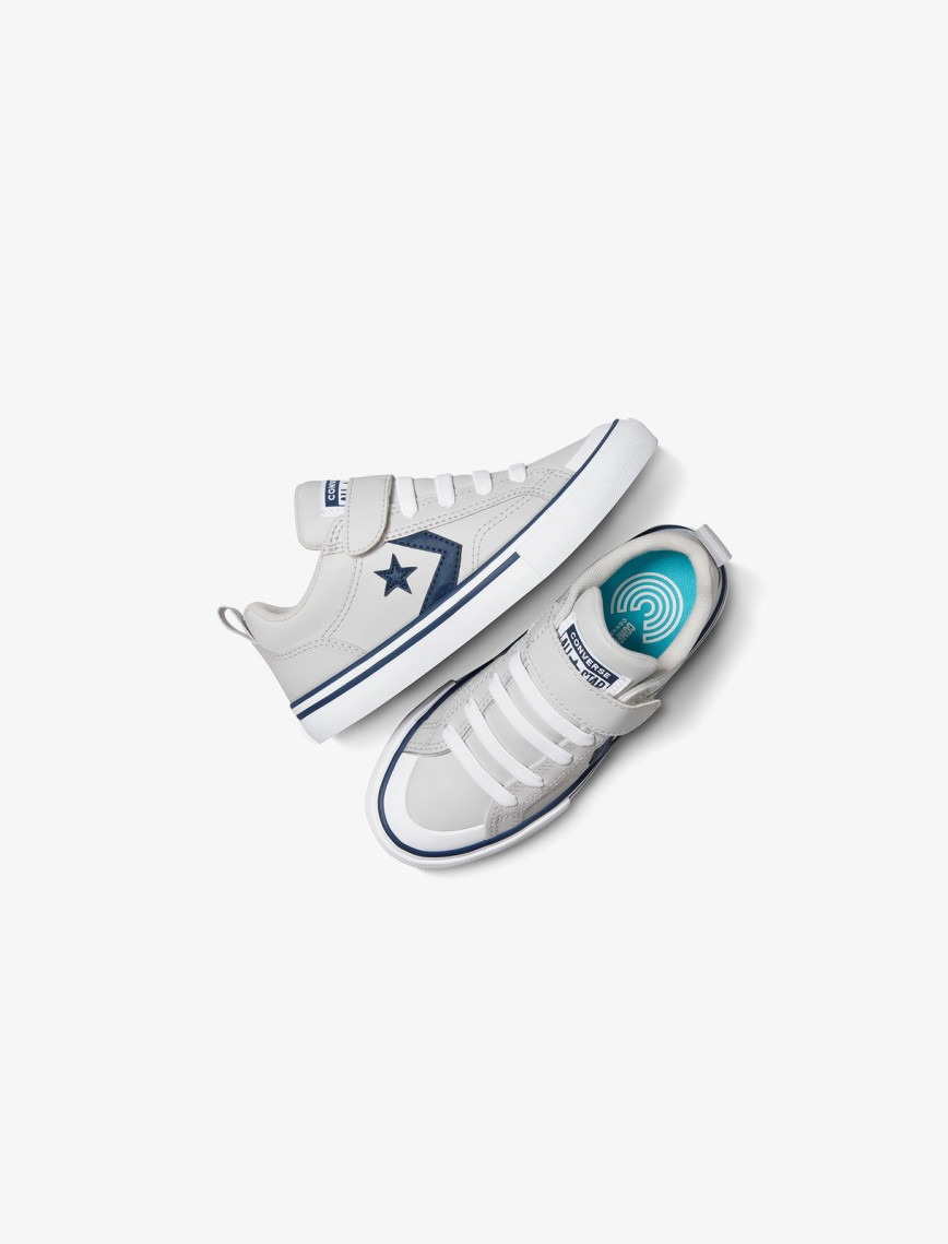 Converse Pro Blaze Strap Leather Easy On Çocuk Gri Sneaker Converse Pro Blaze Strap Leather Easy On Çocuk Gri Sneaker