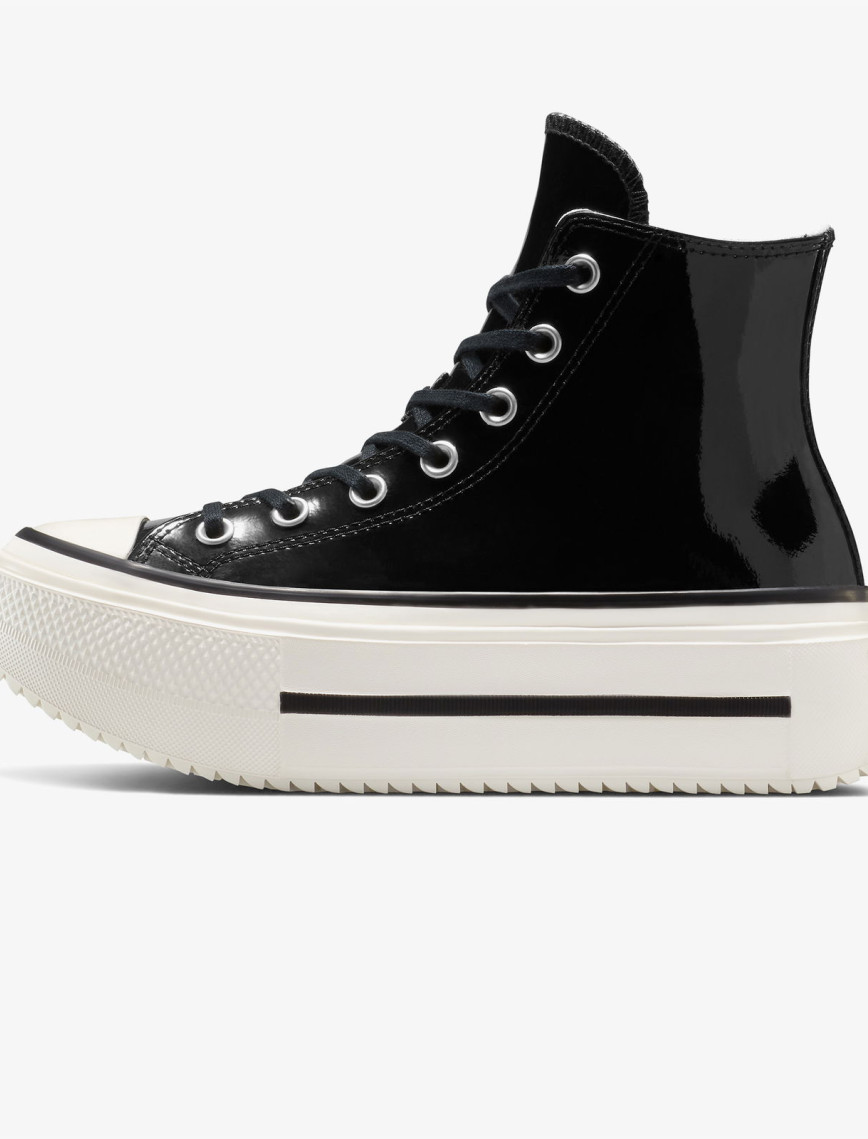 Converse Chuck Taylor All Star Lift Double Stack Platform Deri Unisex Siyah Sneaker Converse Chuck Taylor All Star Lift Double Stack Platform Deri Unisex Siyah Sneaker