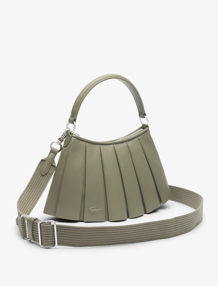 Lacoste Small Lenglen Kadın Deri Haki Omuz Çantası Lacoste Small Lenglen Kadın Deri Haki Omuz Çantası