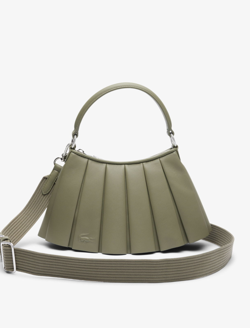 Lacoste Small Lenglen Kadın Deri Haki Omuz Çantası Lacoste Small Lenglen Kadın Deri Haki Omuz Çantası