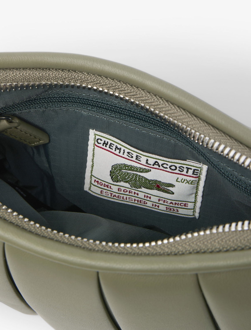 Lacoste Small Lenglen Kadın Deri Haki Omuz Çantası Lacoste Small Lenglen Kadın Deri Haki Omuz Çantası