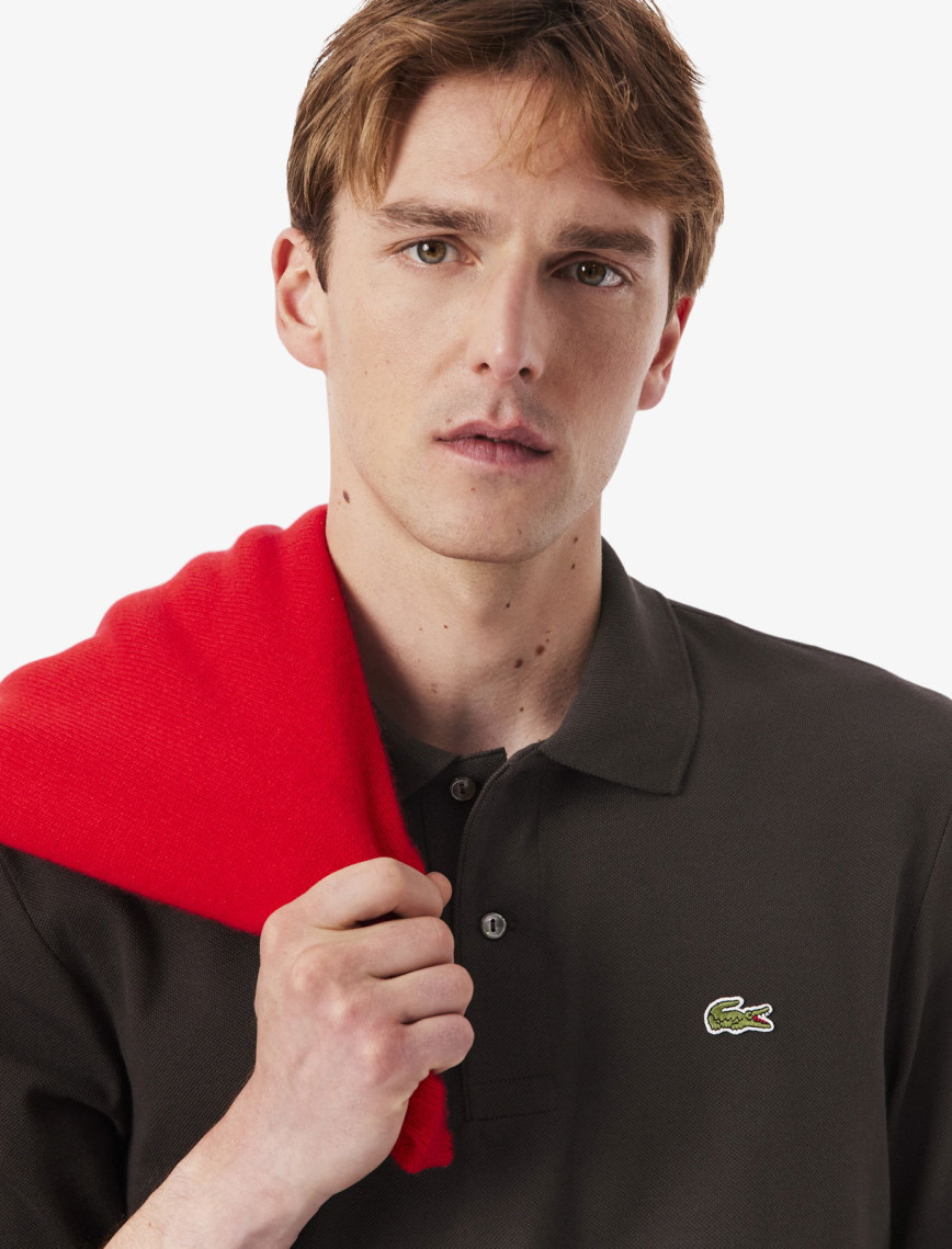 Lacoste L.12.12 Erkek Classic Fit Uzun Kollu Kahverengi Polo Lacoste L.12.12 Erkek Classic Fit Uzun Kollu Kahverengi Polo