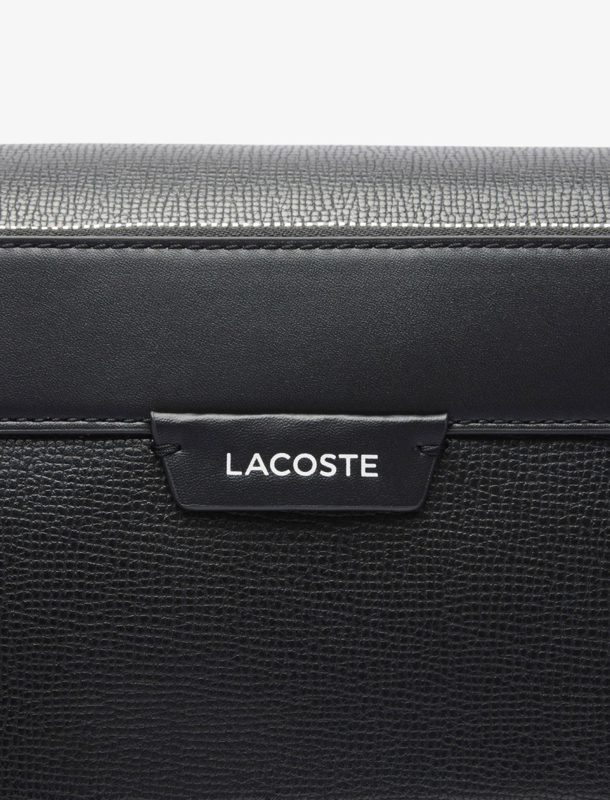 Lacoste Erkek Deri Siyah Omuz Çantası Lacoste Erkek Deri Siyah Omuz Çantası