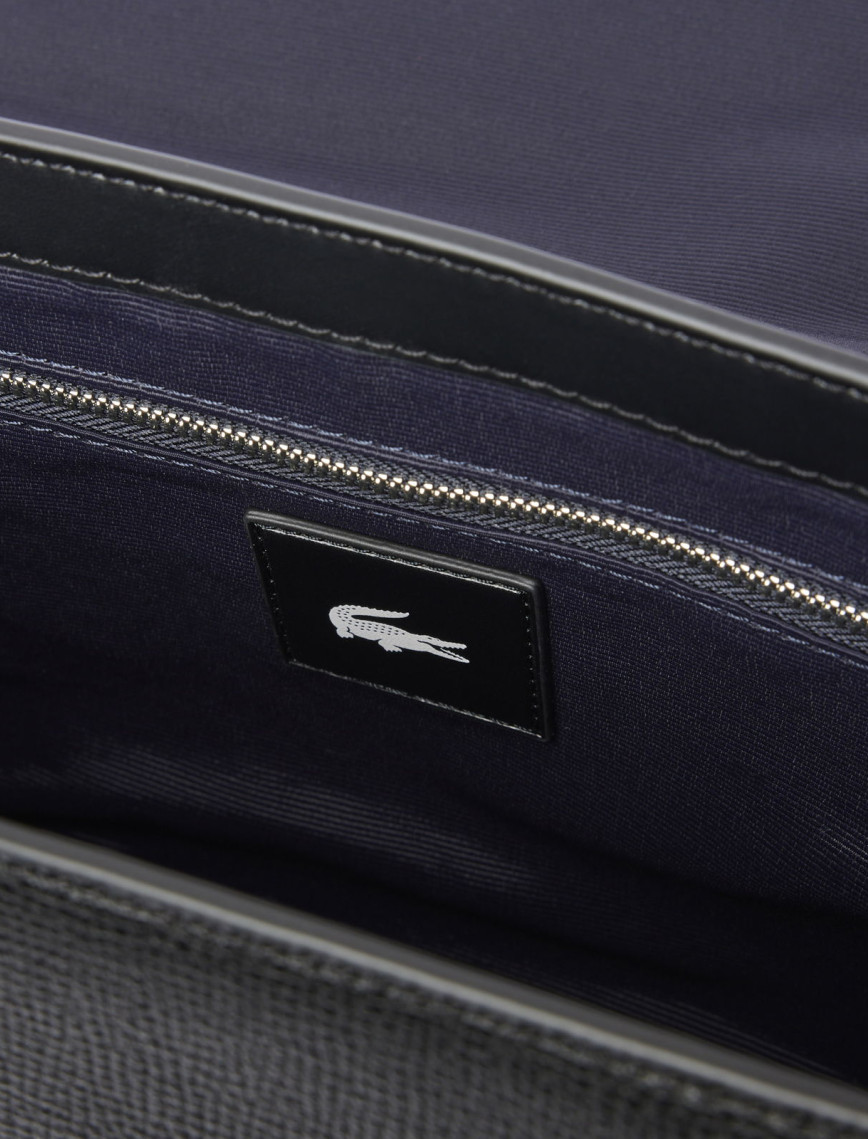 Lacoste Erkek Deri Siyah Omuz Çantası Lacoste Erkek Deri Siyah Omuz Çantası