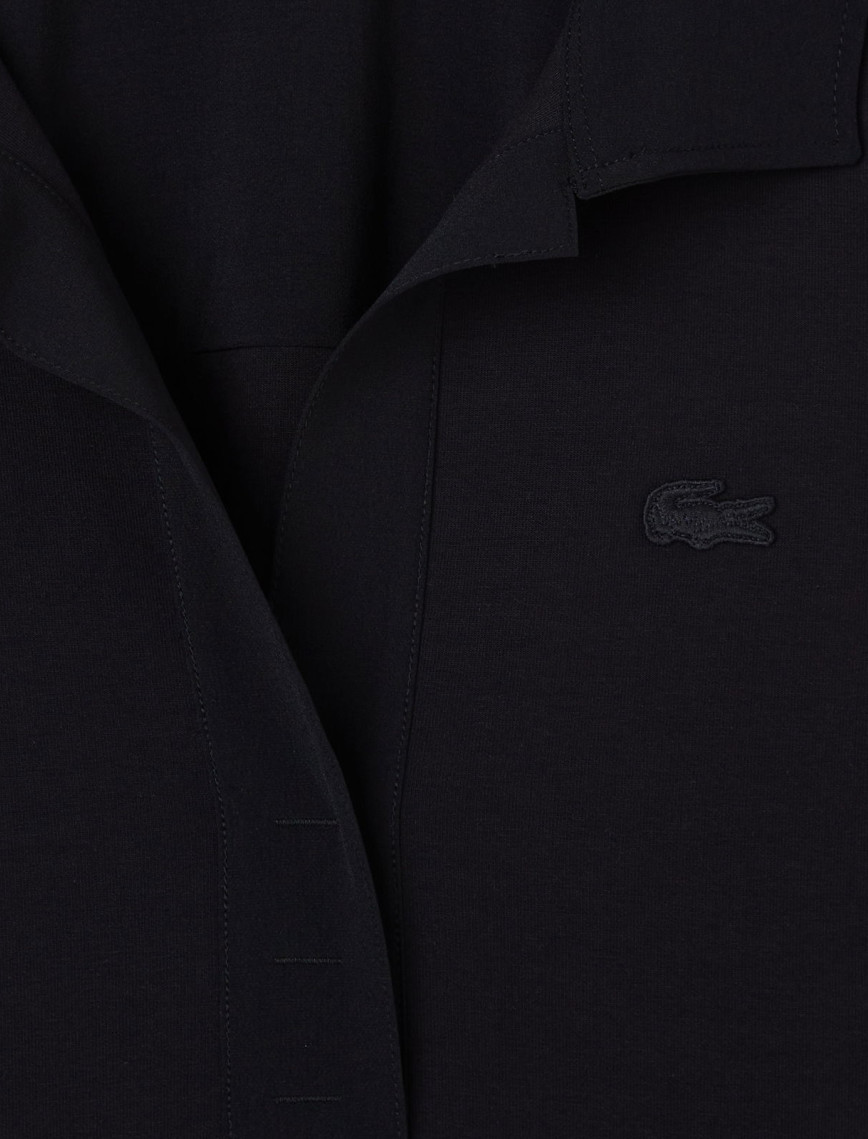 Lacoste Kadın Truvakar Kollu Siyah Polo Lacoste Kadın Truvakar Kollu Siyah Polo