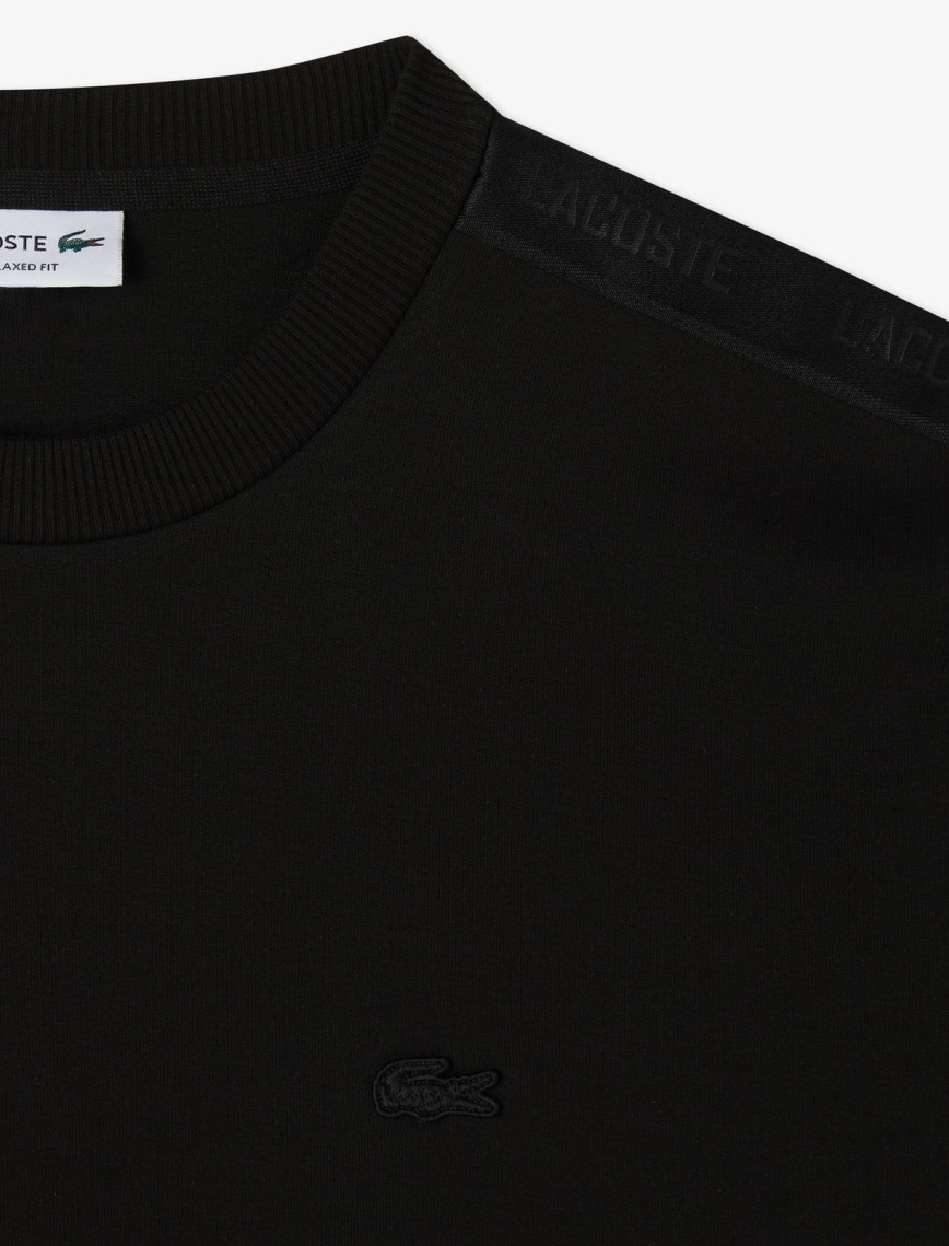 Lacoste Erkek Relaxed Fit Bisiklet Yaka Siyah Sweatshirt Lacoste Erkek Relaxed Fit Bisiklet Yaka Siyah Sweatshirt