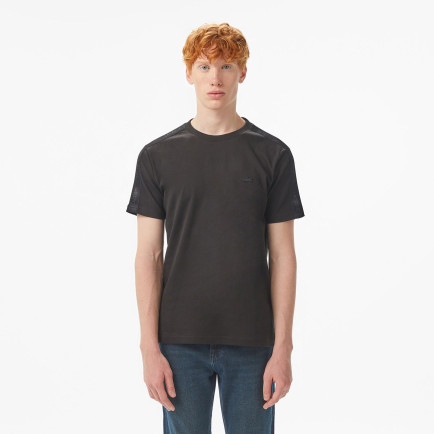 Lacoste Erkek Oversize Fit Bisiklet Yaka Siyah T-Shirt Lacoste Erkek Oversize Fit Bisiklet Yaka Siyah T-Shirt