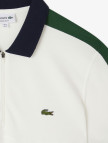 Lacoste Erkek Regular Fit Renk Bloklu Beyaz Polo Lacoste Erkek Regular Fit Renk Bloklu Beyaz Polo